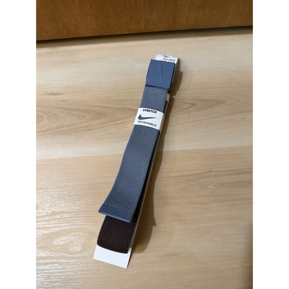 NEW‎ The Nike Golf Web Belt Blue/Brown with Bottle Opener - Adjustable Up To 42"